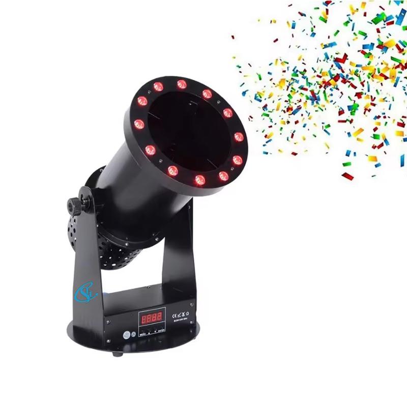 High Quality 1500W LED Electric Confetti Blower Machine Professional Confetti Cannon Machine for Stage Wedding Show