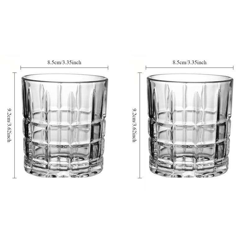 Luxury Glass Drinkware Diamond Pattern Red Wine Cup Nordic Champagne Cup Creative Glass Cups Household Glass Cup Whisky Glass 2pcs