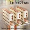 Verdickte ausziehbare Eieraufbewahrungsbox – Lebensmittelgeeigneter Frischhalte-Kühlschrank-Organizer