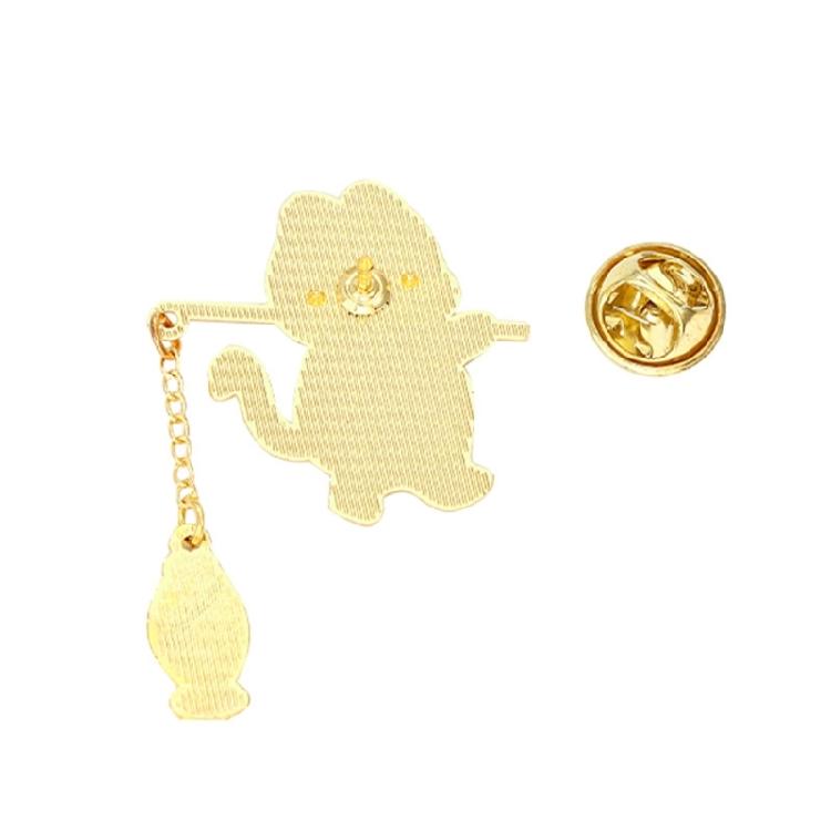 Fishing Cat Badges Alloy Material Enamel Brooch Pins for Bookbags Clothes Decors