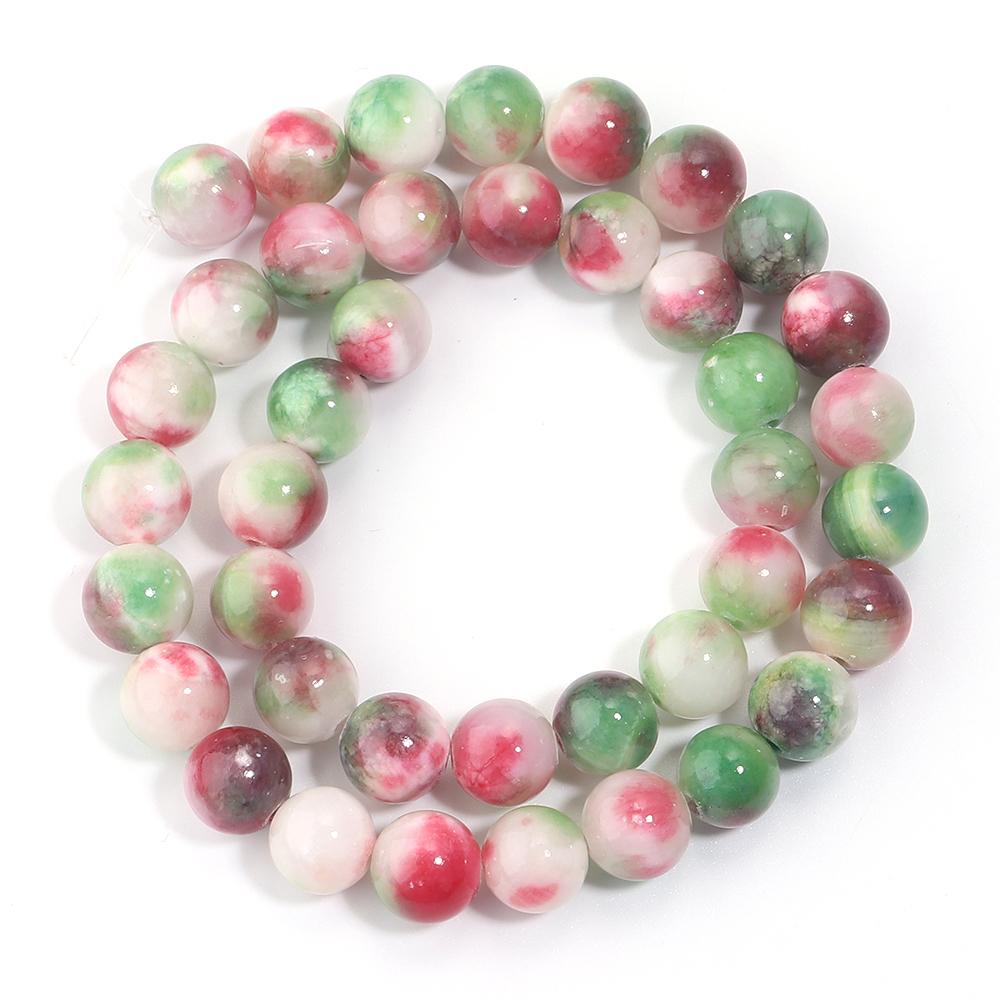 34-90pcs 4-12mm Persian Jade Stone Beads Natural Stone Loose Spacer Beads For Jewelry Making DIY Bracelet Necklace Accessories