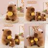 Adorable Cartoon Chef Capybara Plush Toy Soft Stuffed Animal For Kids Room Decor