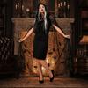 Leichter Halloween-Kapuzenumhang Halbtransparenter Langer Umhang Spinnennetz-Netzstoff Cardigan Damen