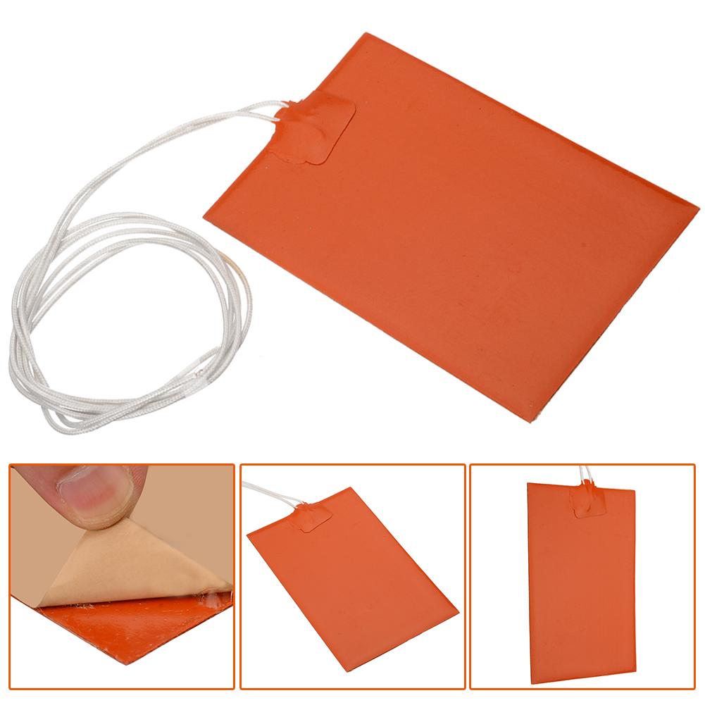 300W 220V Engine Oil Tank Silicone Heater Pad Universal Fuel Tank Water Tank Rubber Heating Mat Warming Accessories 10x15cm