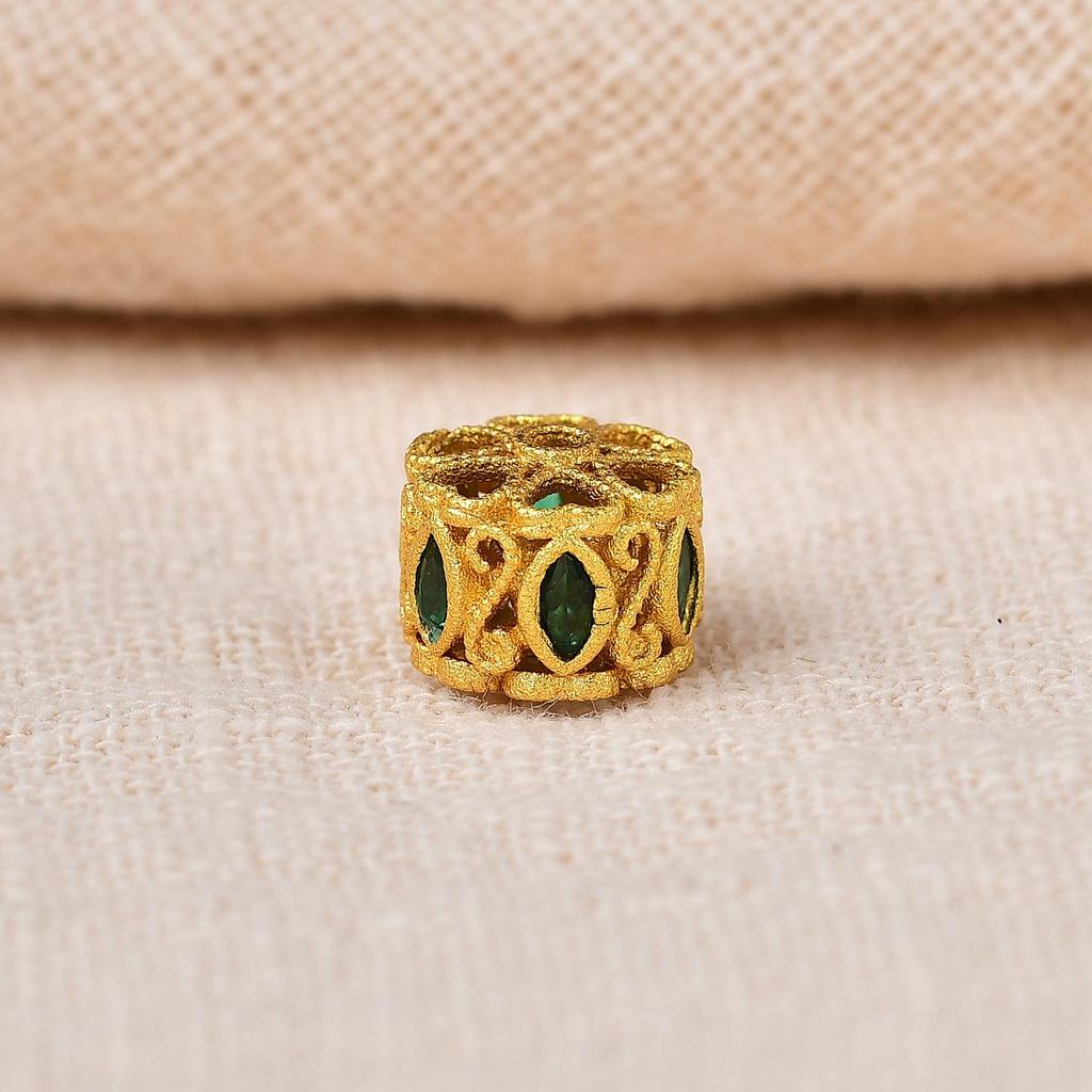 Vintage Gold Spacer Beads for DIY Bracelets & Necklaces – High-Grade Crystal Accessories with Strong Color Protection