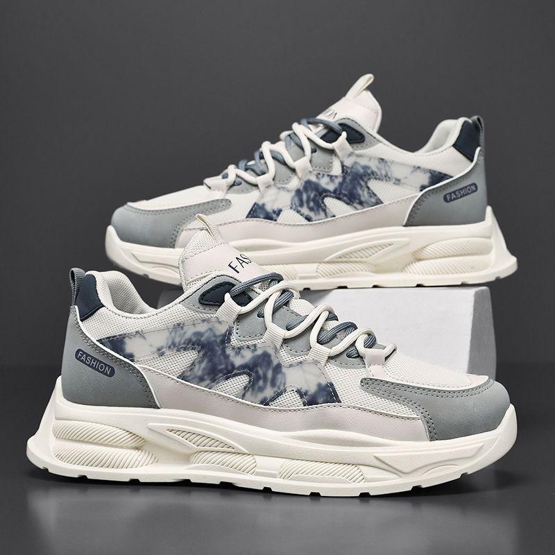 

Осенняя Новая Модная Обувь для Мужчин Этническая Винтажная Мужская Повседневная Обувь на Платформе Универсальная Дышащая Износостойкая Теннисная Обувь 39 бежевый