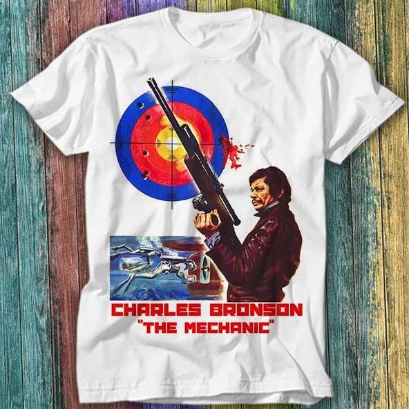 

The Mechanic Film Poster Charles Bronson Death Wish T Shirt Top Tee 608 Unisex T-Shirt XXXL