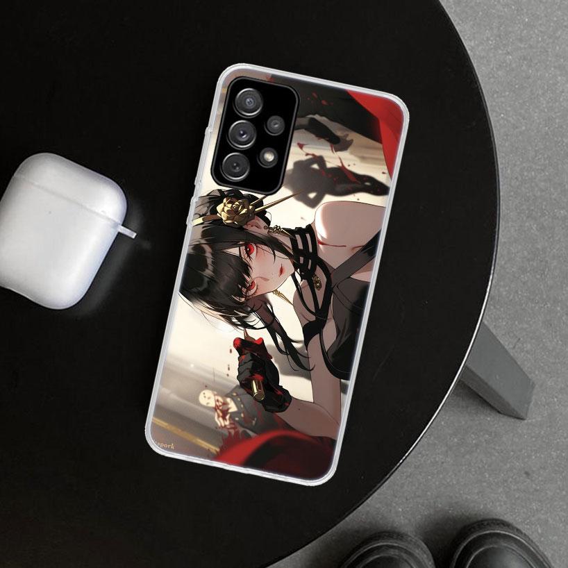 

S-Spy Family Yor F-Forger Phone Case Cover for Samsung Galaxy A12 A22 A32 A52 A72 A02S A51 A50S A31 A20S A10S Note 20 Ultra 10 P Samsung A71 4G