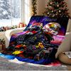 Red Bull Racing Pattern Blanket for Home Decoration, Bed, Sofa, Car Travel, Camping, Suitable for All Seasons, Birthday Christmas Gift