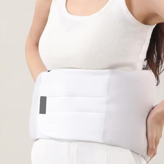 Sovande Ländryggsstödskudde Ergonomisk Andningsbar 360 Grader Smärtlindring för Nedre Ryggen Midjekudde Justerbar Sängryggstödskudde