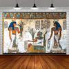 2D Antike Ägyptische Grabmalerei Kulisse Hieroglyphen & Figuren Themen-Deko Hintergrund