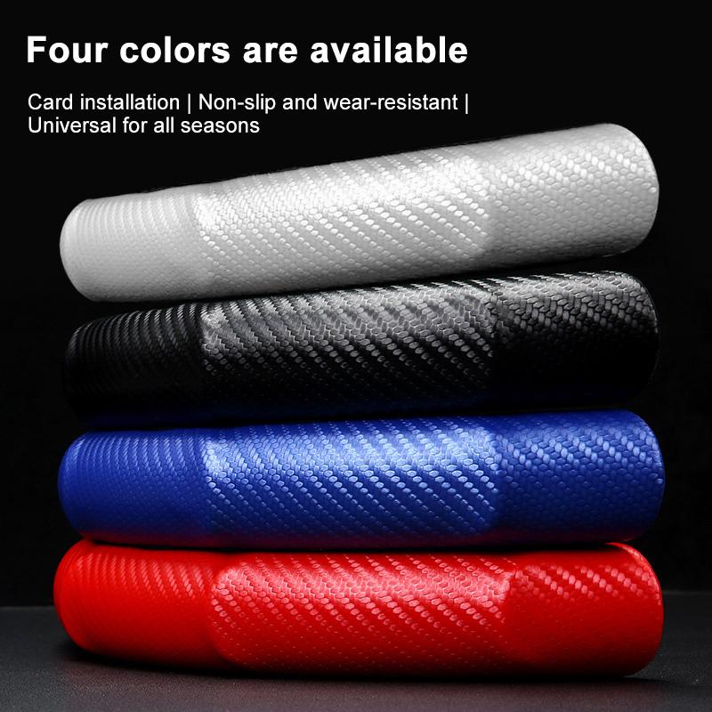 2Pcs Car Steering Wheel Cover Carbon Fiber Sports Ultra-thin Non-slip Card Cover For Bmw M Performance M3 M5 M6 F01 F20 F13 F30 F34