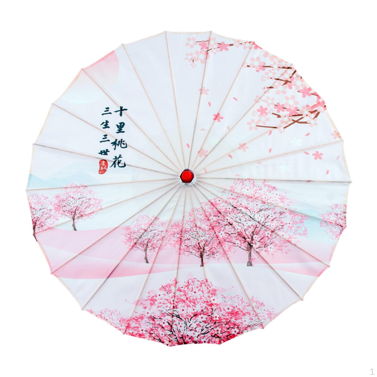 

Китайский зонт из промасленной бумаги, античный восточный зонтик от солнца для женщин, танцевальные подарки Style A