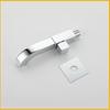 Rubinetto per Lavabo Quadrato da Parete per Bagno Oro Spazzolato Monoforo Freddo Ottone Rubinetto per Lavabo da Balcone Pozzetto per Mocio Cromo Nero Grigio