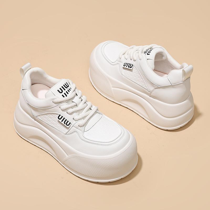 Autumn women's shoes fashionable versatile thick sole heightening breathable lace-up casual shoes foam sole shoes women