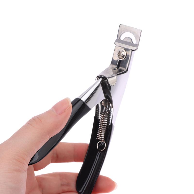 Nail Art Tips Clipper Trimmer Scissors Round Edge Finger Cutter False Nails Manicure Tool