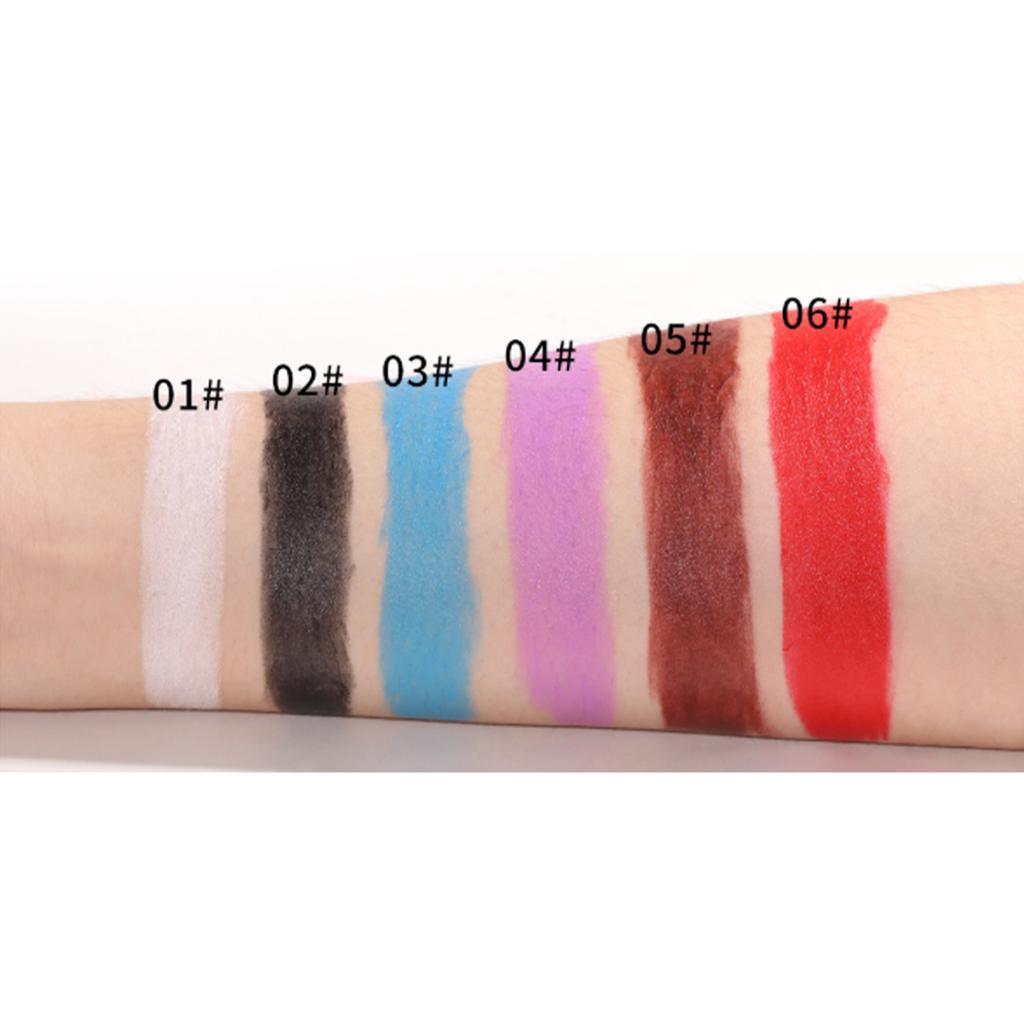 Vibrant Matte Lipstick for Halloween Cosplay Party Festival Carnival Costume Makeup Long Wearing Smudge Proof Lip Color