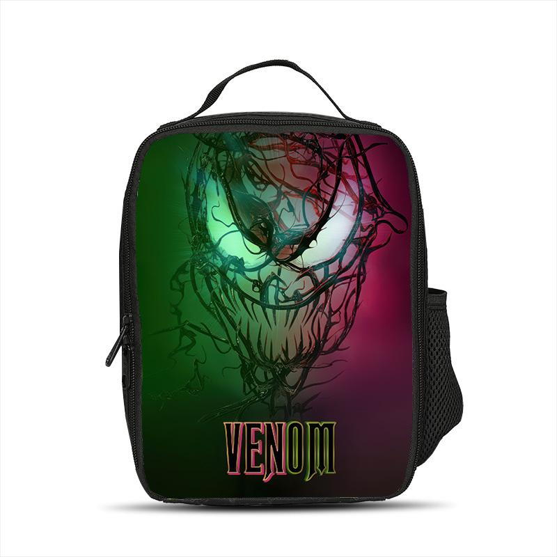 Venom Student Lunch Bags Lunch Box Best Gift Fashion School Learning Supplies Suitable for Food and Juice Insulation