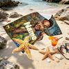 Custom Name Personalized Neymar Jr Print Beach Towel, for Trip Camping Beach Party Home Decor, Birthday Gift for Family & Friends