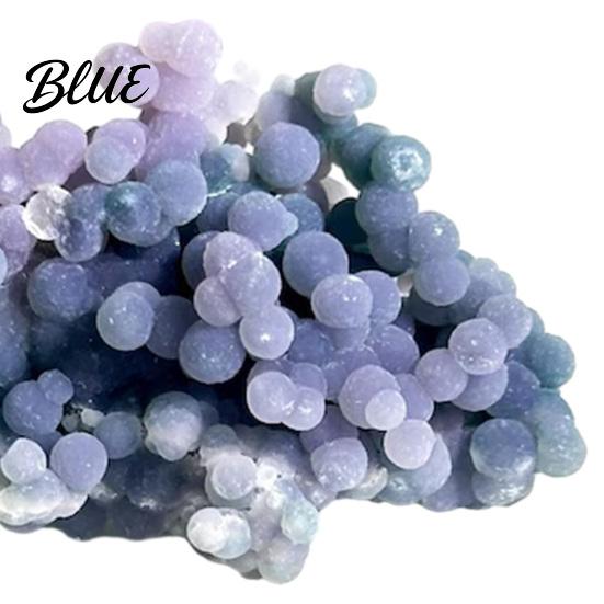 Smooth Polished Rocks Natural Grape Agate Crystal Cluster Mineral Gemstone Stone Rock Energy Generators for Aquarium Terrarium Decor Unique