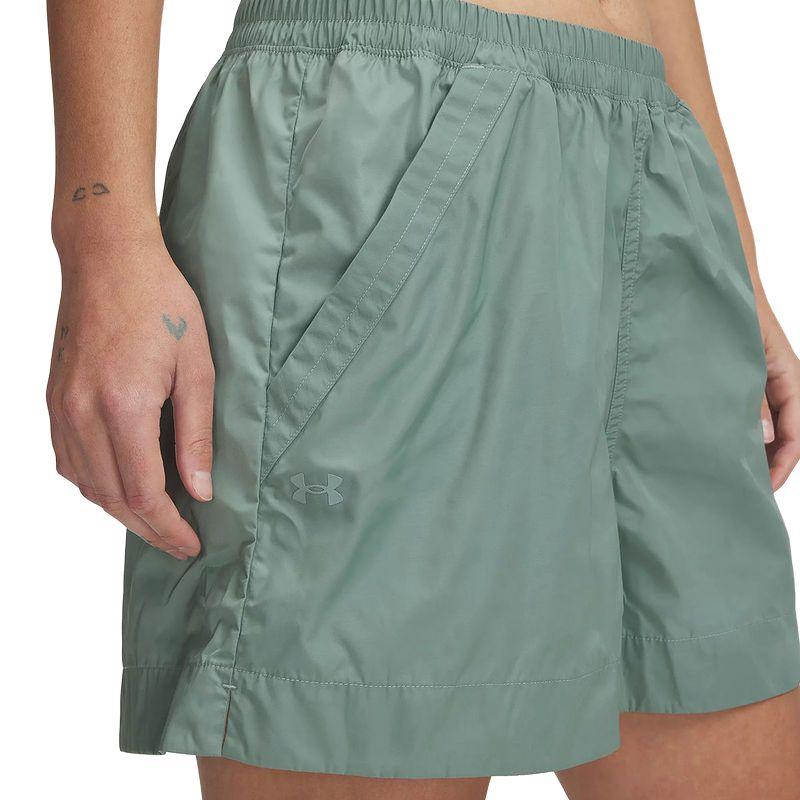 Under Armour Woven Breathable Versatile Running Fitness Shorts Women Shorts Green 1389667-348