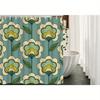 Retro Floral Pattern Shower Curtain Waterproof Easy To Clean Privacy Protection 2D Print Vintage Design Modern Bathroom Decor