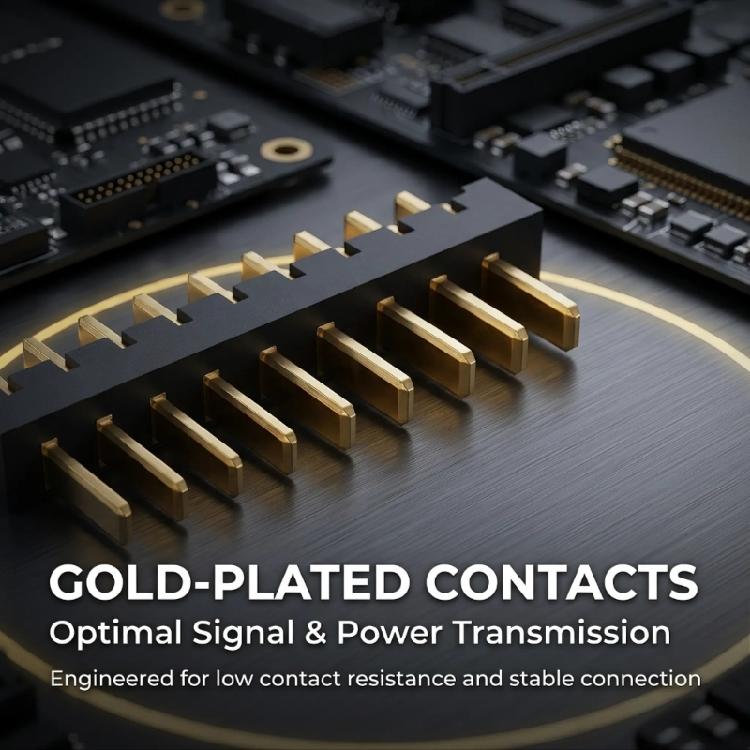 Circuit Board Power Connection Terminals for Industrial Controls, Measurement Equipment, and Consumer Electronics, with 9Pin Right-Angle Layout 10Pcs