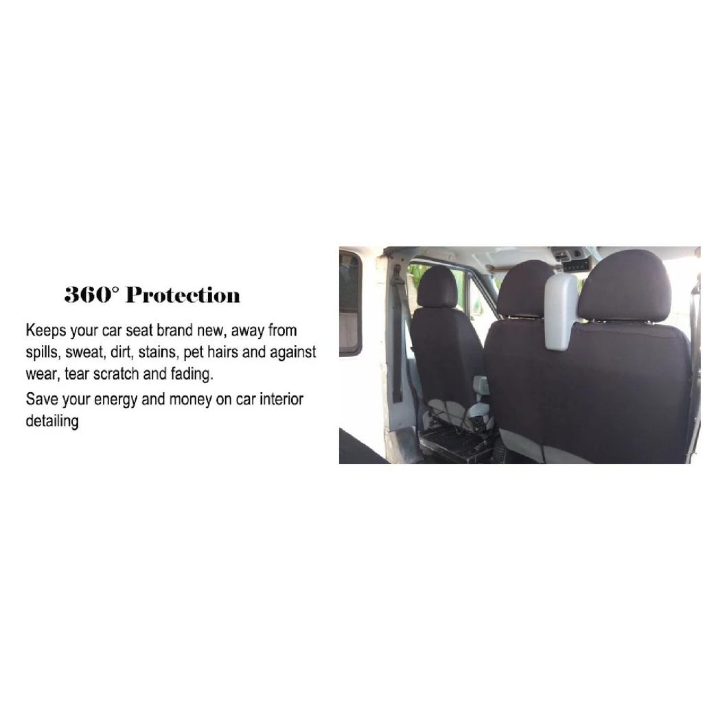2+1 Seat Covers Car Seat Cover for Transporter/Van,Universal for 2+1 Car Seater,Truck Interior,for Renault Master 3 Seater