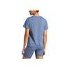 Adidas Designed For Training Logo Solid Color Crew Neck Short Sleeve T-Shirt Women Tops Blue IT7420