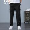JEEP SPIRIT Men's Loose Fit Multi-Pocket Cargo Pants