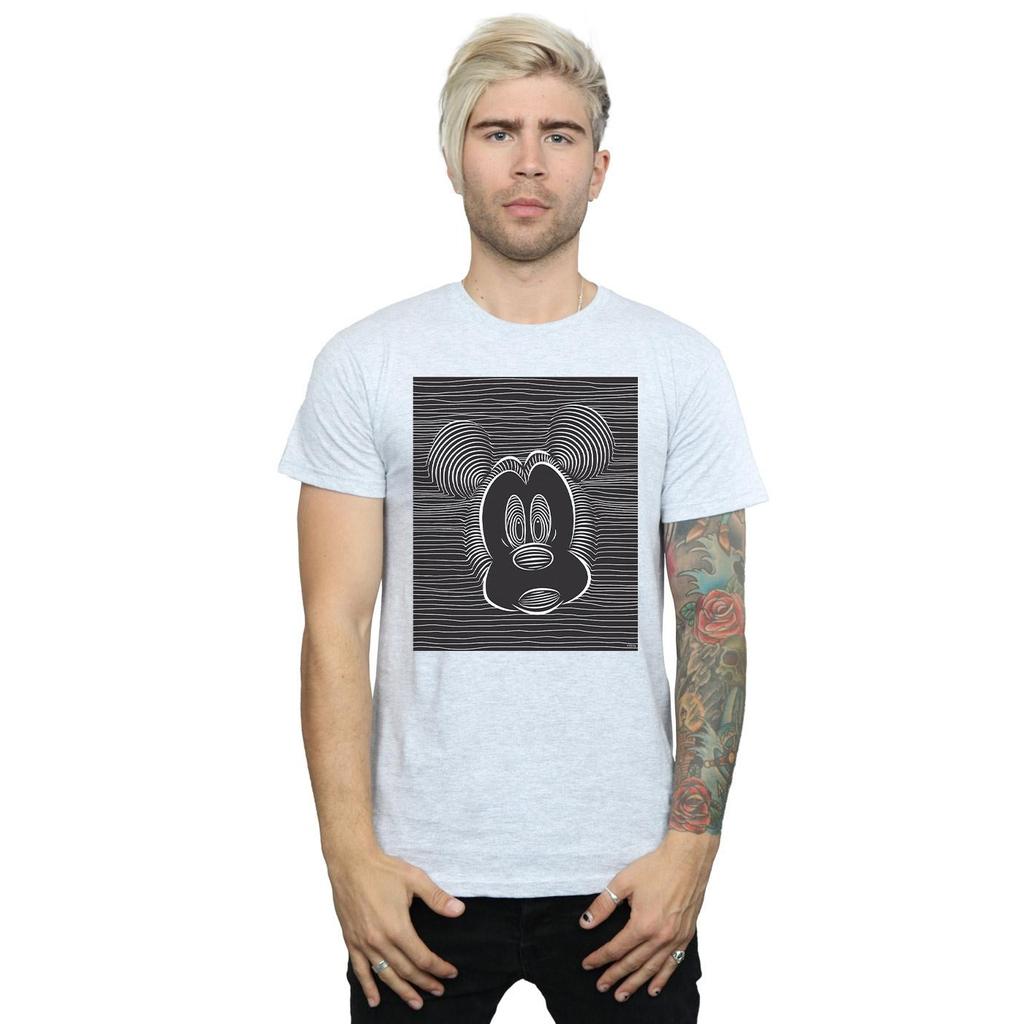 Disney Mens Mickey Mouse Magic Eye T-Shirt