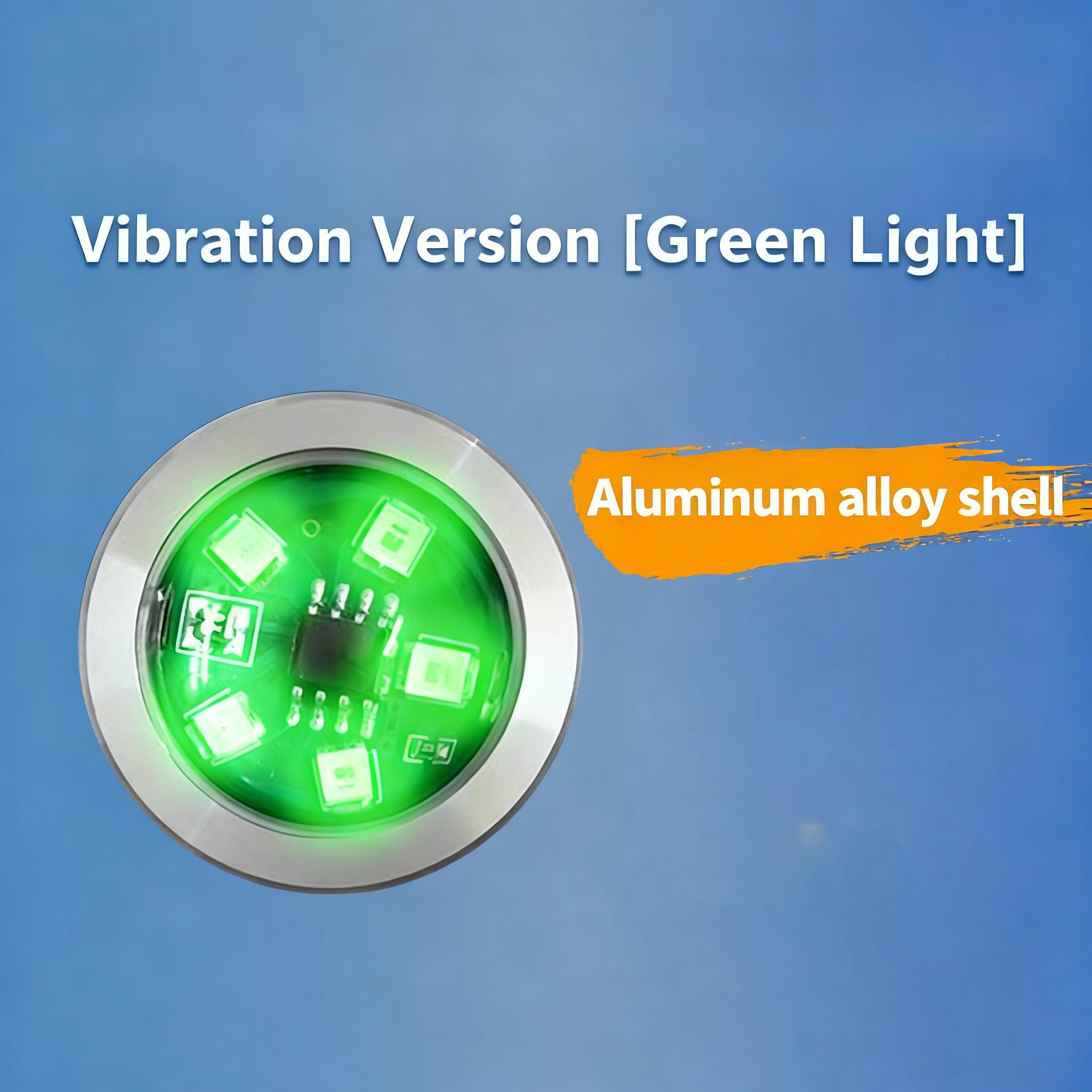 

New Strobe Light for Motorcycle USB Bicycle Warning Lamp LED Anti-Collision Mini Flashing Signal Vibration Sensing Switch Light зелений
