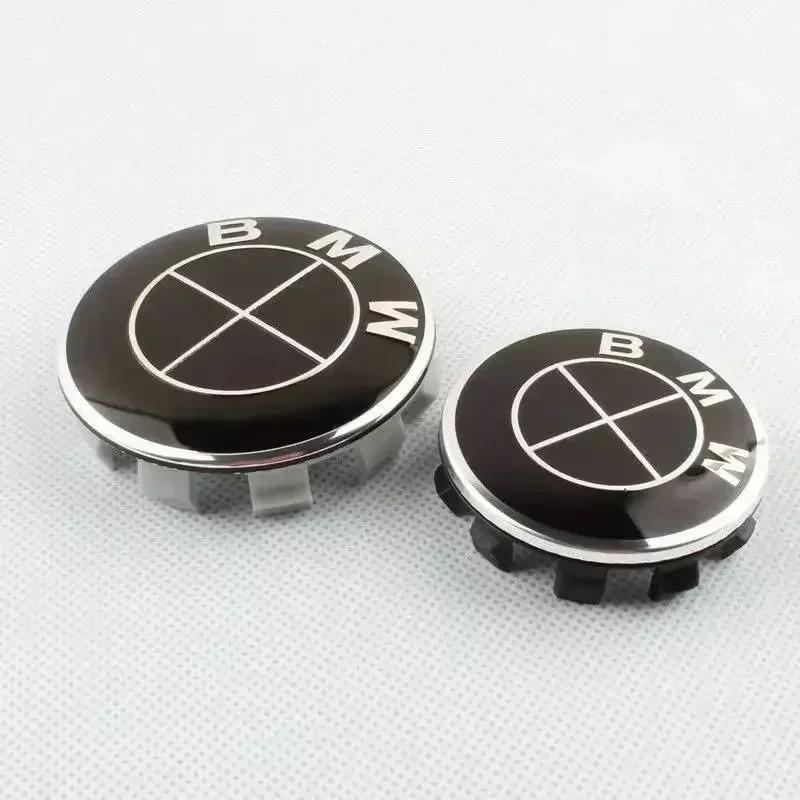 2026 Hot 4pcs 56mm 68mm Car Wheel Center Hub Caps ABS Tire Cover Sticker For BMW M Emblem E46 E36 E34 F10 E90 F30 E60 F30 E53 E30 E92 E87