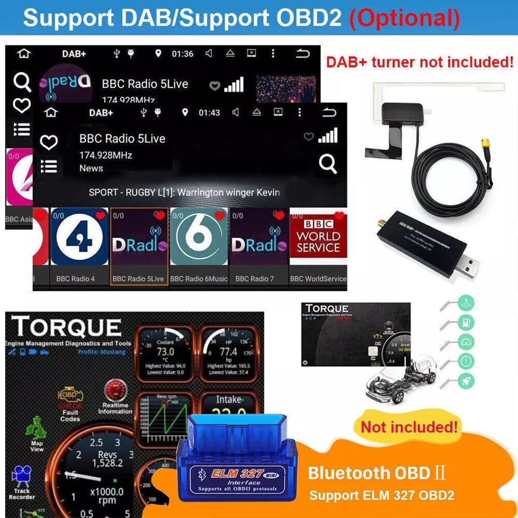 Black 0 F150 Android Car Stereo Radio Navi BT Control Entertainment Online Navi Android Auto