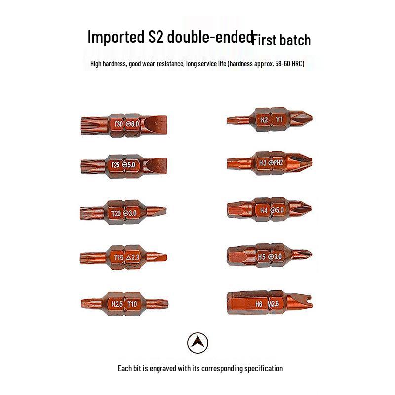 10-Piece Telescopic Ratchet Screwdriver Set - Bendable, Adjustable Phillips & Flathead Tools