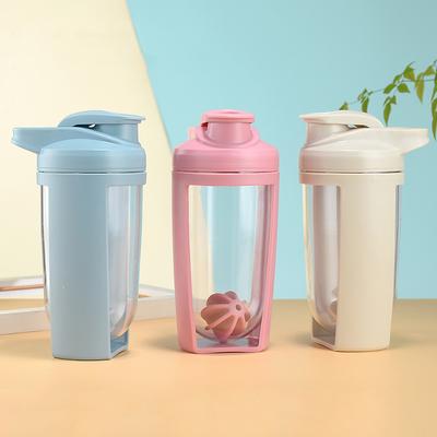 500 ml Protein-Shaker-Flasche mit Schneebesen, Sport-Wasserflasche, Protein-Shaking-Becher für Proteinmischungen, Nahrungsergänzungsmittel-Shakes