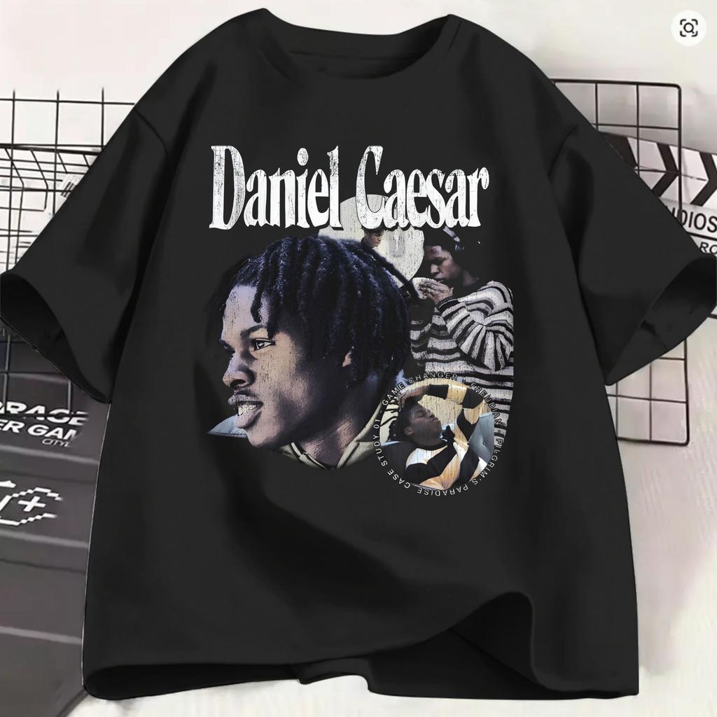 Daniel Caesar T Shirt Beach Hipster T Shirts Unisex 100 Cotton Crewneck Plus Size Top Tees Shortsleeved Y2k Funny Tops