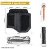 VIPERADE PL8 Leather Sheath with DIY Patch EDC Organizer for and Tools Multi-Tool Sheath, Area, Multi-Tools, Knives,