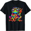 Hippie Tie-Dye Frog, 70s Party & 60s Costume, Peace Sign T-Shirt
