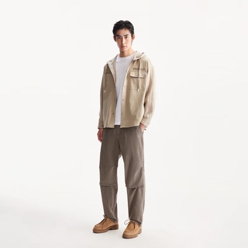 JACK&JONES Men's 2025 Autumn Corduroy Straight-Leg Casual Pants