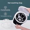 Washing Machine Hat Laundry Bag Cap Protector Washing Bag Anti-Deformation Hat Mesh Storage Organizer Zip Bags With Frame