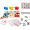 Wooden Bead Counting Game: Educational Toy for Learning Colors, Numbers, and Enhancing Cognitive Skills in Children.