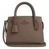 ANDREA CARRYALL 22 Logo Logo Zipper Closure Fine Calfskin Shoulder Crossbody Handbag Small Women's Tan
