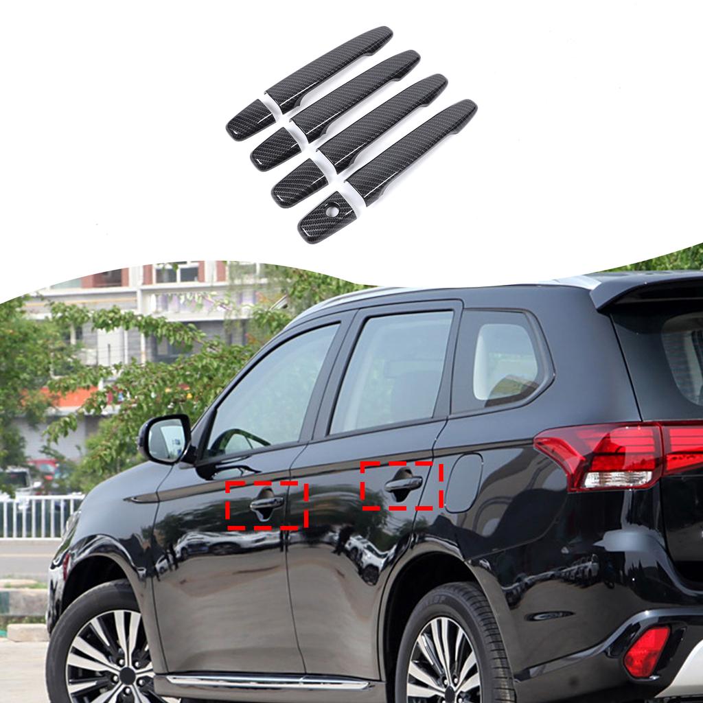 For Mitsubishi Outlander/Lancer EX/ASX 2013-2021 ABS Car Exterior Handle Cover Exterior Door Handle Cover Auto Accessories