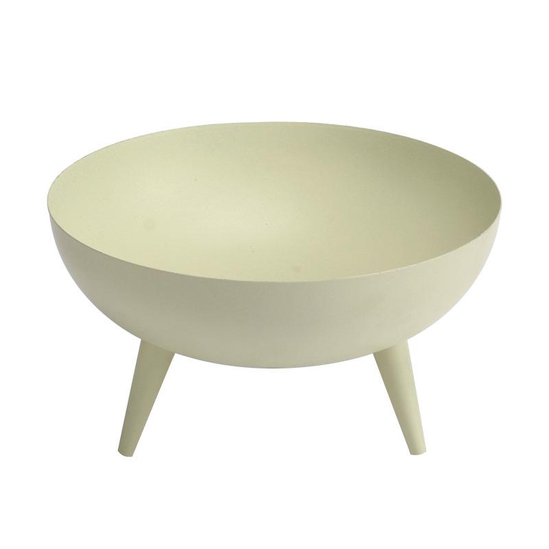 

Стиль ваби-саби Трехногая фруктовая тарелка Металлический поднос Отель B&B Стиль натурального курорта Креативное мягкое украшение Комбинированное украшение