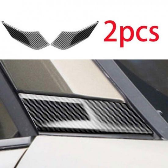 For Toyota Corolla Cross Exterior Window A-Pillar Trim Carbon Fiber -