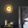 Nordic LED Round Wall Lamp Light Luxury Glass Ceiling Lights Combination for Living Room TV Background Bedside Corridor Aisle