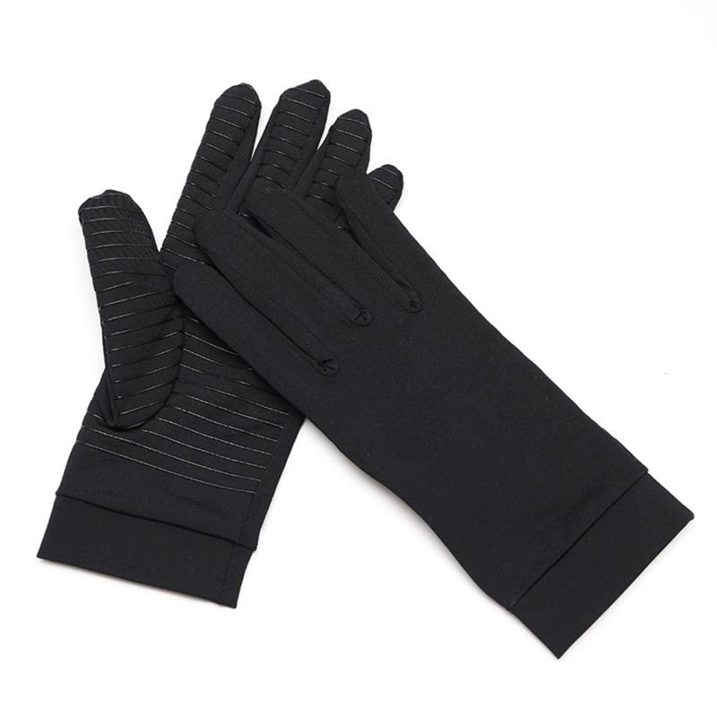 

Black Compression Arthritis Gloves Hand Gloves Hand Wrist Support Non-Slip Unisex Gloves Finger Joint Wrist Pain Relief L