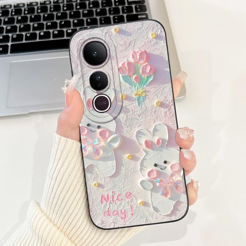 For Vivo V50 Lite Elegant Butterfly Floral Printed Phone Case For Vivo V50 V 50 V50lite Soft Silicone Shockproof Cases Bumpers