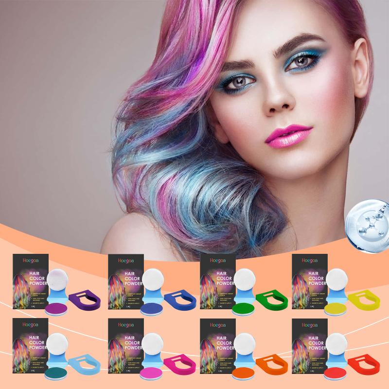 Hair Colour Powder Easy To Wash Diy Dye Immediate Dying Eyebrow Beards Coloring Temporary Hair Colour Cream For Party
